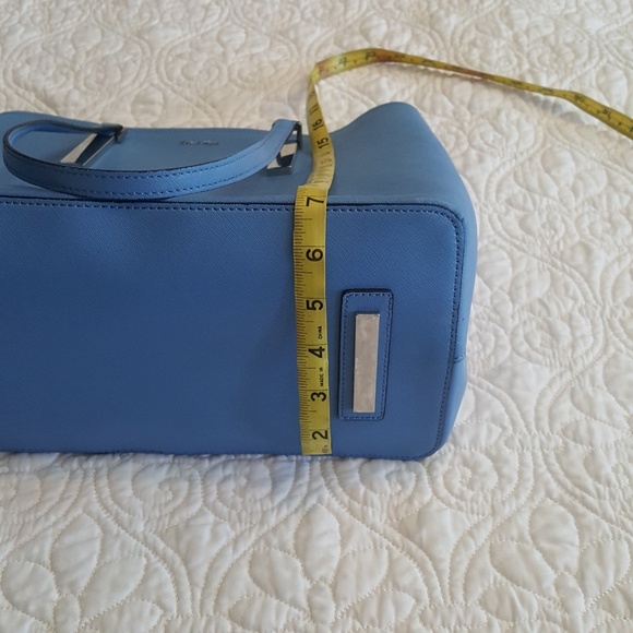 Blue Saffiano Leather Tote - Picture 4 of 7